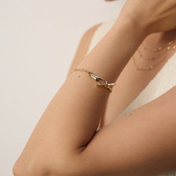 ✨ Artisan Original Multi-Strand Bracelet with Sculptural Toggle Clasp | S925 - Picture 8 of 12